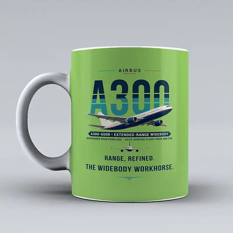 Airbus A300-600R - Original - Mug - Light Green