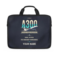 Thumbnail for Airbus A300-600R - Original + Name - Laptop Bag