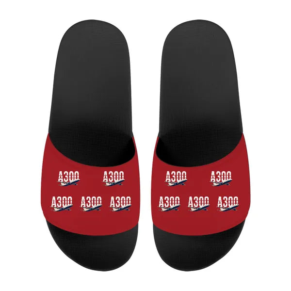 Airbus A300-600R - Slippers - Sport - Original Pattern - Red