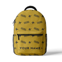 Thumbnail for Airbus A300-600ST BelugaST - 3D Backpack - 3D Pattern + Name - Yellow