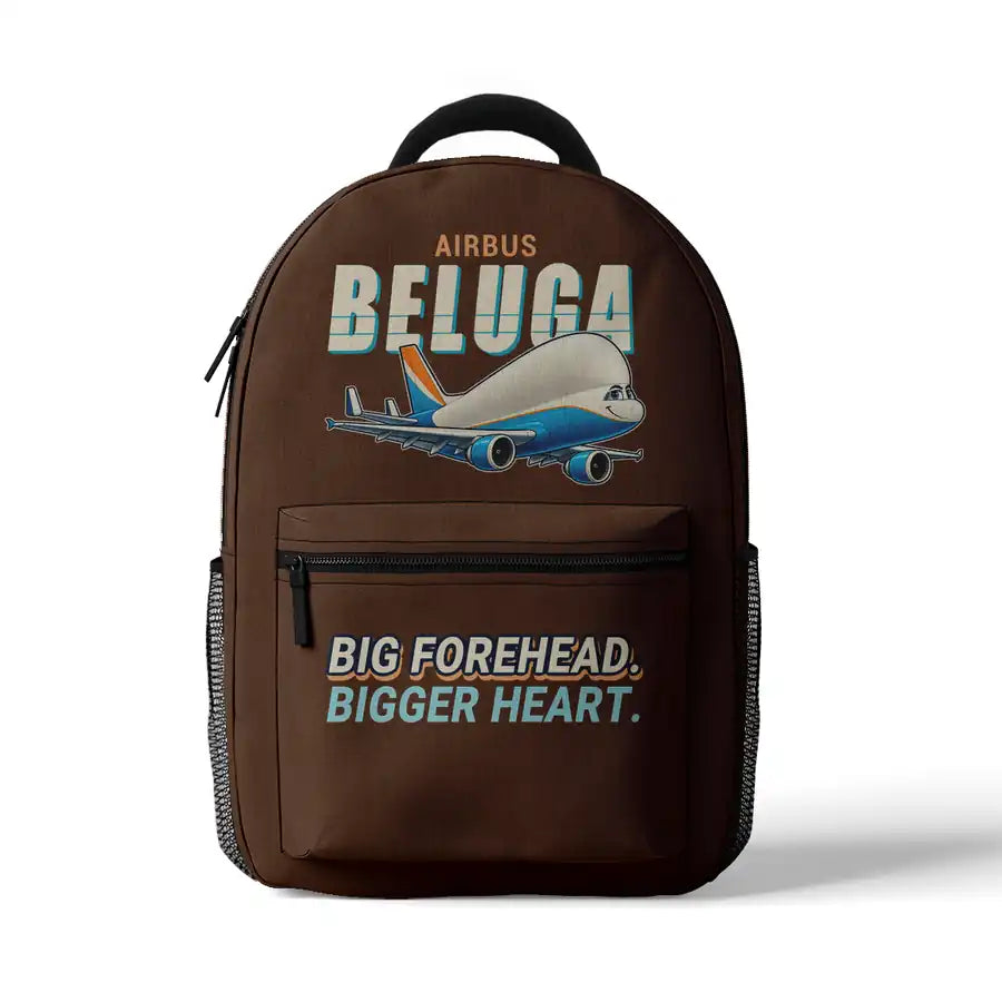 Airbus A300-600ST BelugaST - 3D Backpack - Cartoon - Brown