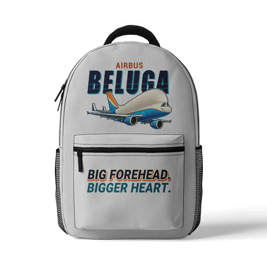 Airbus A300-600ST BelugaST - 3D Backpack - Cartoon - White