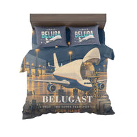 Thumbnail for Airbus A300-600ST BelugaST - 3D + Name - Bedding Set - Full Print
