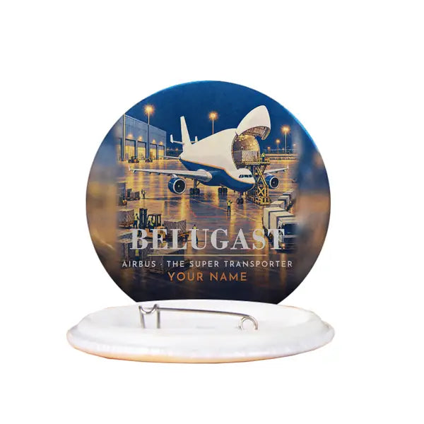 Airbus A300-600ST BelugaST - 3D + Name - Pin - Full Print
