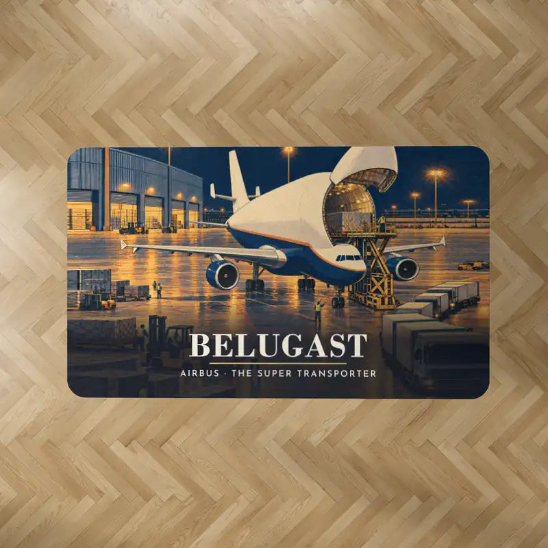 Airbus A300-600ST BelugaST - 3D - Rectangle Carpet - Full Print