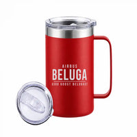 Thumbnail for Airbus A300-600ST BelugaST - Beverage Mug - Tag - Red