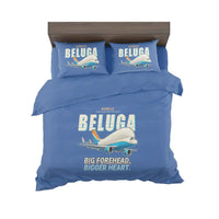 Thumbnail for Airbus A300-600ST BelugaST - Cartoon - Bedding Set - Blue
