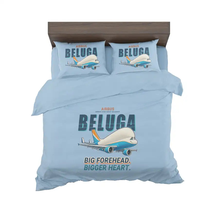 Airbus A300-600ST BelugaST - Cartoon - Bedding Set - Light Blue