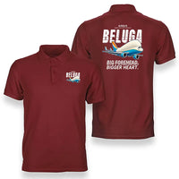 Thumbnail for Airbus A300-600ST BelugaST - Cartoon - Double-Side Polo - Red