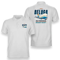 Thumbnail for Airbus A300-600ST BelugaST - Cartoon - Double-Side Polo - White