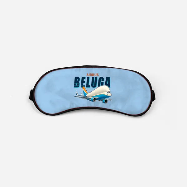 Airbus A300-600ST BelugaST - Cartoon - Sleep Mask - Light Blue