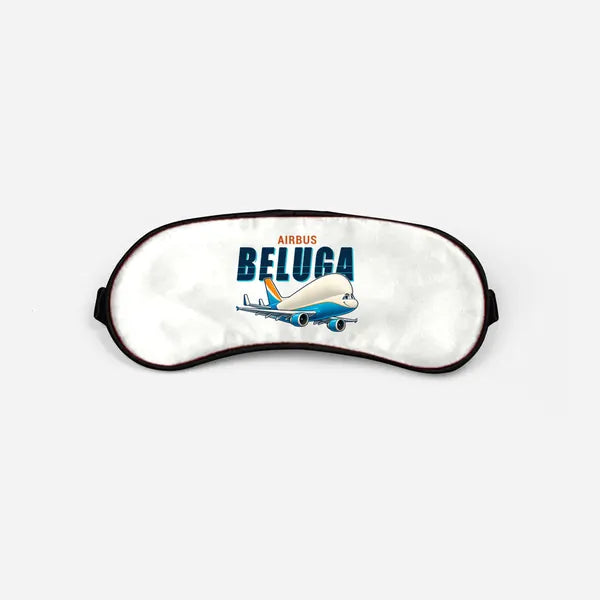 Airbus A300-600ST BelugaST - Cartoon - Sleep Mask - White