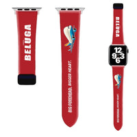 Thumbnail for Airbus A300-600ST BelugaST Apple Watch Bands - Red (Magnetic Band) - Cartoon