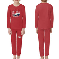 Thumbnail for Airbus A300-600ST BelugaST - Children Pajamas - Original Chest + Name - Red