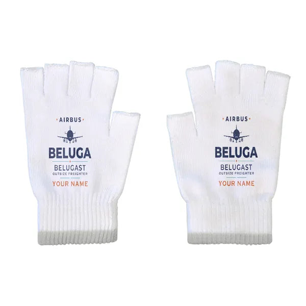 Airbus A300-600ST BelugaST - Gloves - Cut - Heritage + Name - White