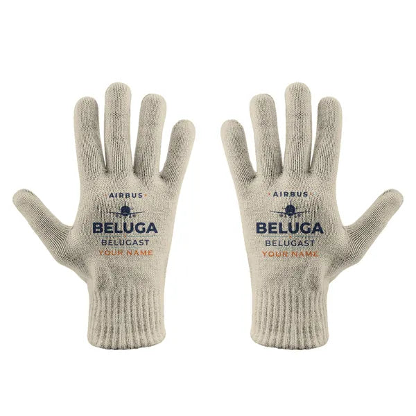 Airbus A300-600ST BelugaST - Gloves - Full - Heritage + Name - Beige