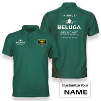 Thumbnail for Airbus A300-600ST BelugaST - Heritage - Double-Side Polo - Green + Name