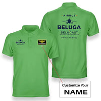 Thumbnail for Airbus A300-600ST BelugaST - Heritage - Double-Side Polo - Light Green + Name