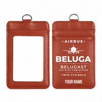 Thumbnail for Airbus A300-600ST BelugaST - Heritage - ID Card Holder - Light Brown + Name