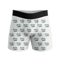 Thumbnail for Airbus A300-600ST BelugaST - Men Boxers - Original Pattern - White