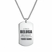 Thumbnail for Airbus A300-600ST BelugaST - Necklace - Tag + Name - Silver