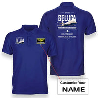 Thumbnail for Airbus A300-600ST BelugaST - Original - Double-Side Polo - Blue + Name