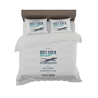 Thumbnail for Airbus A300-600ST BelugaST - Original + Name - Bedding Set - Light Gray