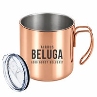Thumbnail for Airbus A300-600ST BelugaST - Portable Mug - Tag - Copper