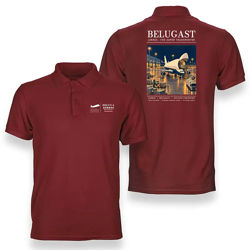 Airbus A300-600ST BelugaST - Poster - Double-Side Polo - Red