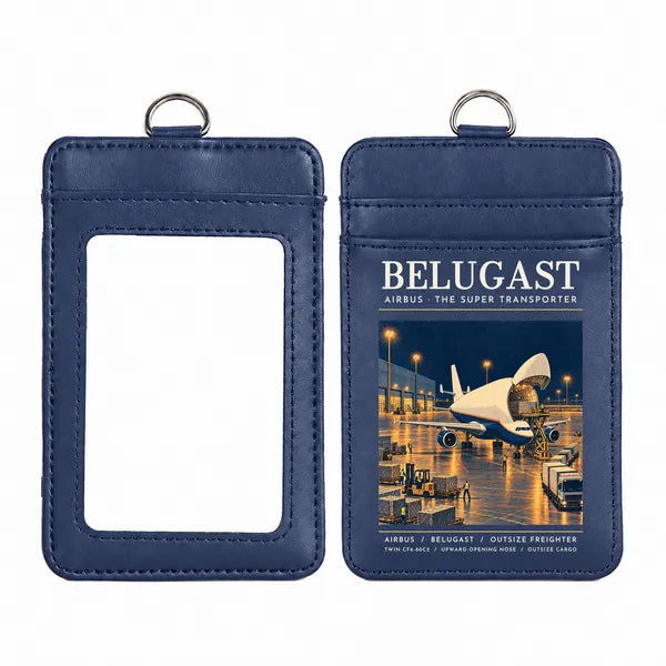 Airbus A300-600ST BelugaST - Poster - ID Card Holder - Navy Blue