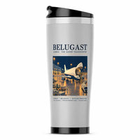 Thumbnail for Airbus A300-600ST BelugaST - Poster - Stainless Steel (No Holder) - Light Gray