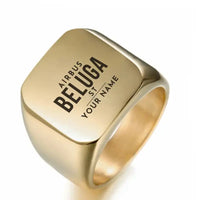 Thumbnail for Airbus A300-600ST BelugaST - Ring - Tag + Name - Golden