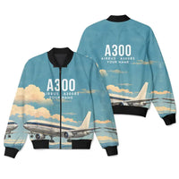 Thumbnail for Airbus A300B2 3D All-Over Print Clothing - Bomber Jacket - 3D + Name