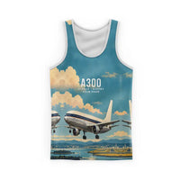 Thumbnail for Airbus A300B2 3D All-Over Print Clothing - Tank Top - 3D + Name