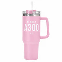 Thumbnail for Airbus A300B2 - 40oz Car Mug - Tag - Pink