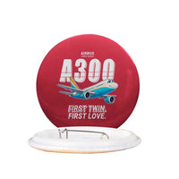 Thumbnail for Airbus A300B2 - Cartoon - Pin - Red