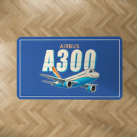 Thumbnail for Airbus A300B2 - Cartoon - Rectangle Carpet - Blue