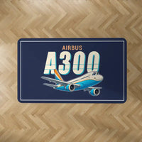 Thumbnail for Airbus A300B2 - Cartoon - Rectangle Carpet - Dark Blue