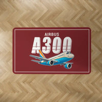 Thumbnail for Airbus A300B2 - Cartoon - Rectangle Carpet - Dark Red