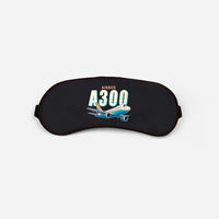 Thumbnail for Airbus A300B2 - Cartoon - Sleep Mask - Black