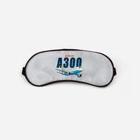 Thumbnail for Airbus A300B2 - Cartoon - Sleep Mask - Light Gray