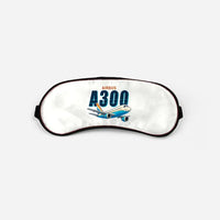 Thumbnail for Airbus A300B2 - Cartoon - Sleep Mask - White
