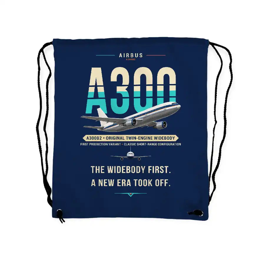 Airbus A300B2 - Drawstring Bag - Original - Dark Blue