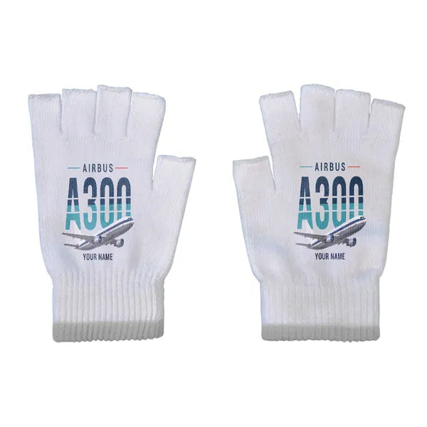 Airbus A300B2 - Gloves - Cut - Original + Name - Light Gray
