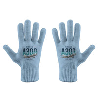 Thumbnail for Airbus A300B2 - Gloves - Full - Original + Name - Light Blue