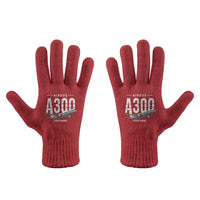 Thumbnail for Airbus A300B2 - Gloves - Full - Original + Name - Red