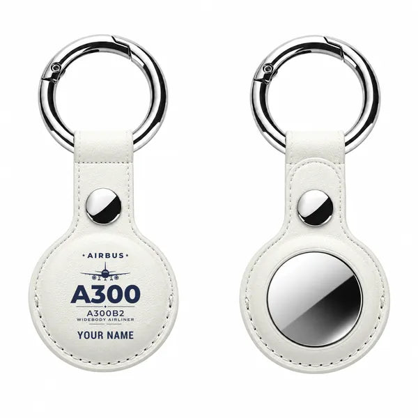 Airbus A300B2 - Heritage + Name - AirTag Case - White