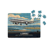 Thumbnail for Airbus A300B2 - Horizontal + Text - Canvas Puzzle