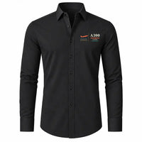 Thumbnail for Airbus A300B2 - Long Sleeve Shirt - Poster - Black