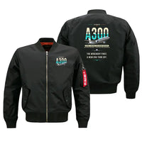Thumbnail for Airbus A300B2 - Original - Bomber Jacket - Black